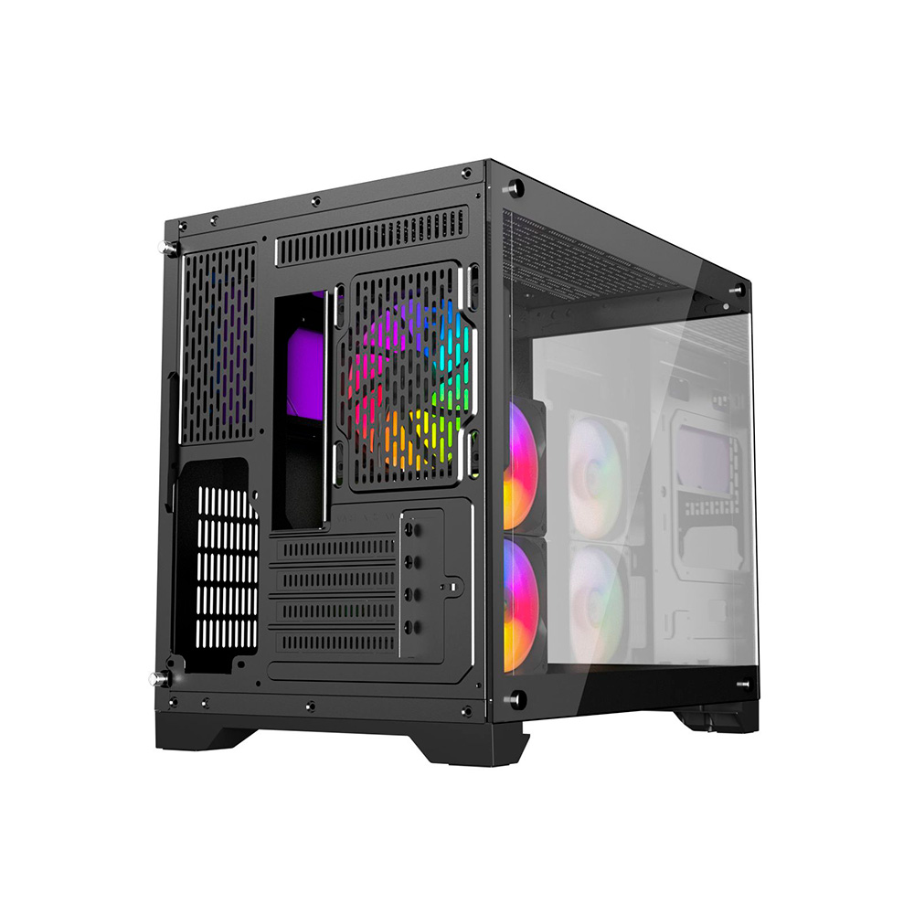 Gabinete Gamer Raidmax Infinita I Fishtank Tg Rgb Crosshair Gaming