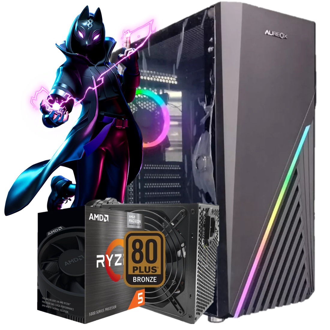 Pc Gamer Amd Ryzen G Gb Gb Ssd Wifi Noxie Store