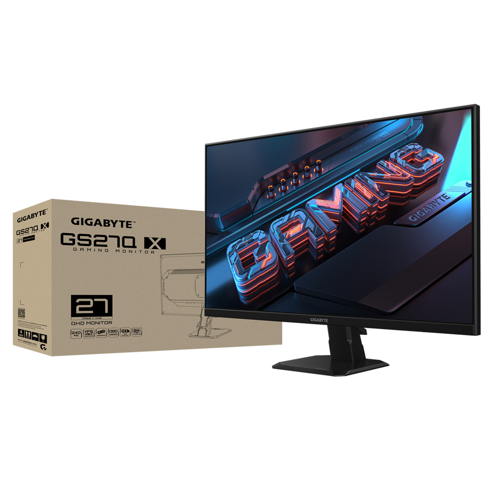 Monitor 27 2k Qhd 240hz Ss Ips Gs27q X Gigabyte | HYPERGAMING