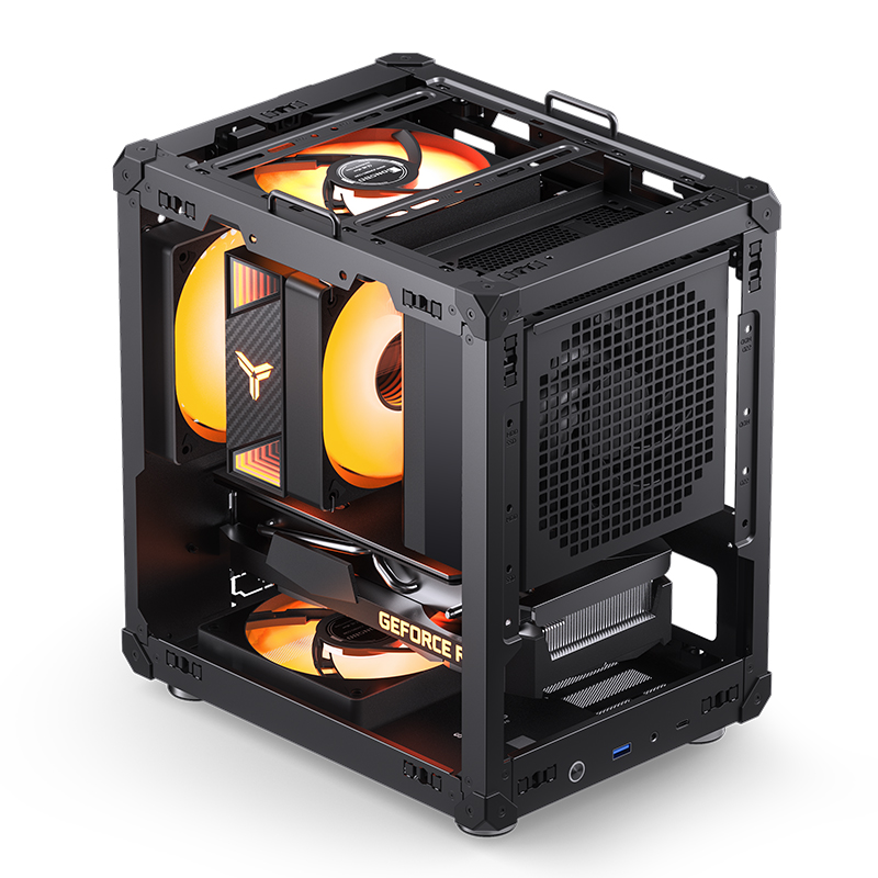 Gabinete C6-itx Tg Mesh Black Jonsbo
