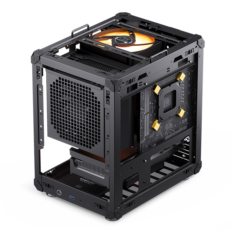 Gabinete C6-itx Tg Mesh Black Jonsbo