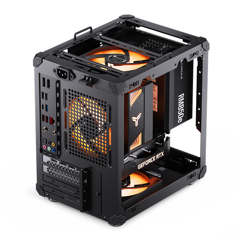 Gabinete C6-itx Tg Mesh Black Jonsbo