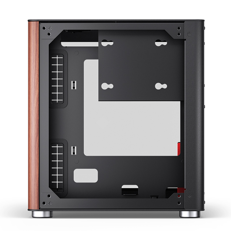 Gabinete Tk-0 Black Tg Itx Aluminio Madera Jonsbo