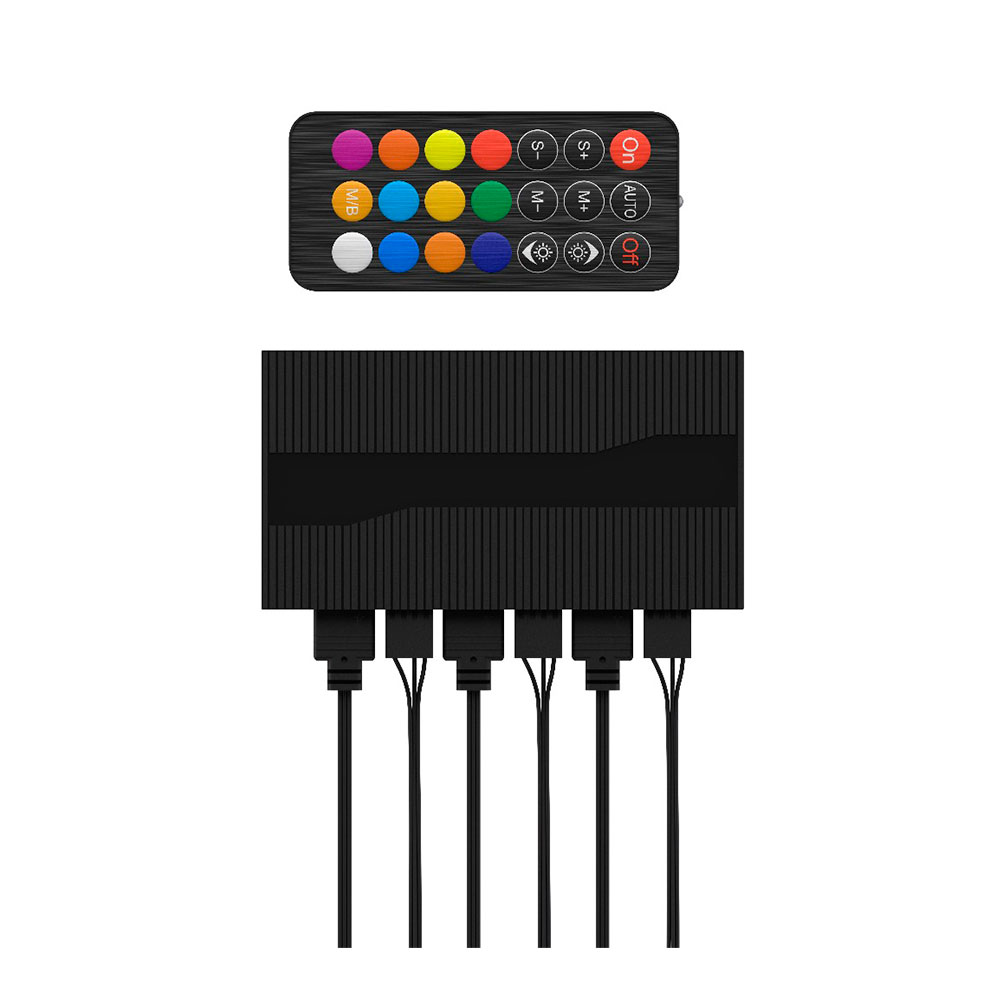 Controladora Hub Fan Argb Pwm 6 Puertos Xigmatek