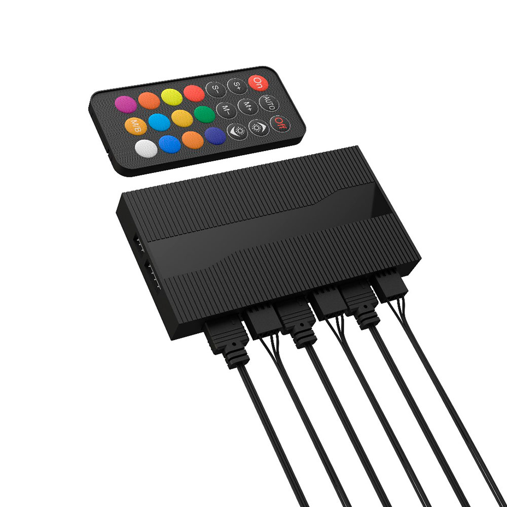 Controladora Hub Fan Argb Pwm 6 Puertos Xigmatek