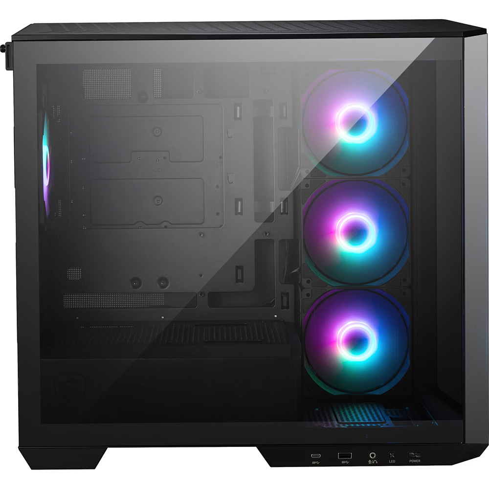 Gabinete Mag Pano M100r Pz Black Tg Fan X4 Argb Msi