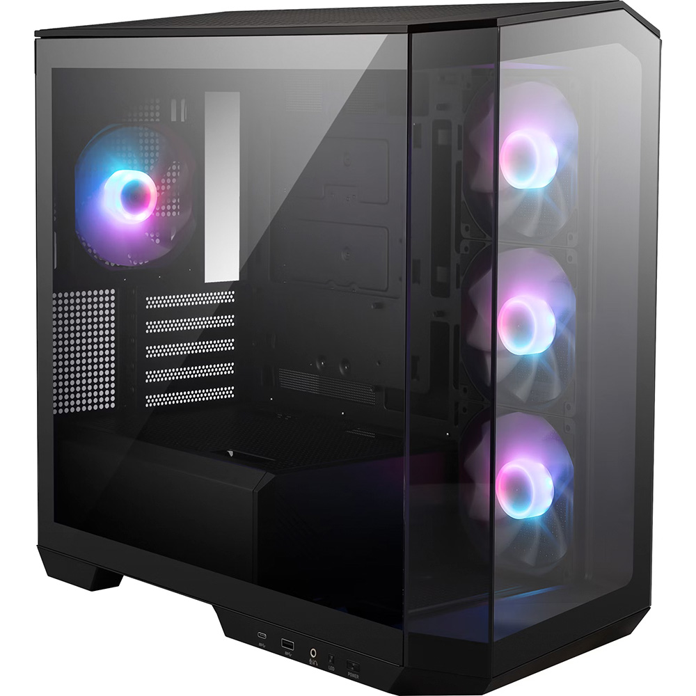 Gabinete Mag Pano M100r Pz Black Tg Fan X4 Argb Msi