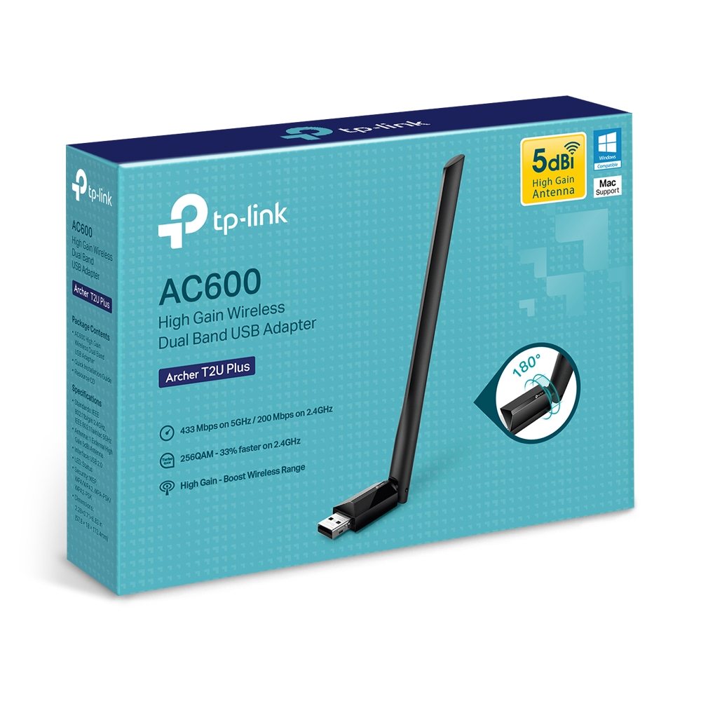 Placa Wifi Archer T2u Plus Ac600 Dual Band Tp-link