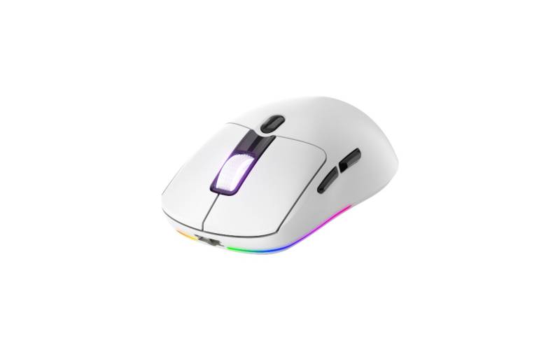 Mouse Raptor Storm Grip Wireless 7 Botones 2400dp Rgb Pixart Sensor White