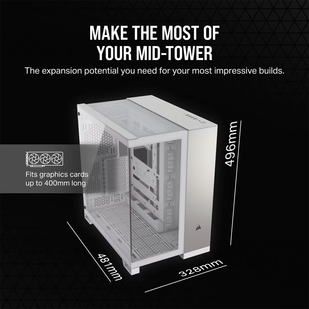 Gabinete 6500x Tg Aluminum White Corsair