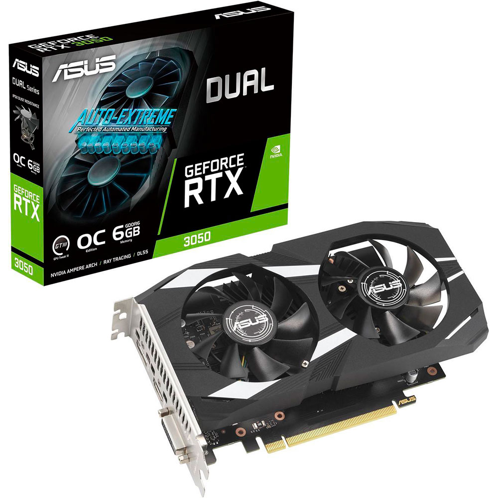 Placa De Video Asus Dual Geforce Rtx 3050 Oc Edition 6gb Gddr6