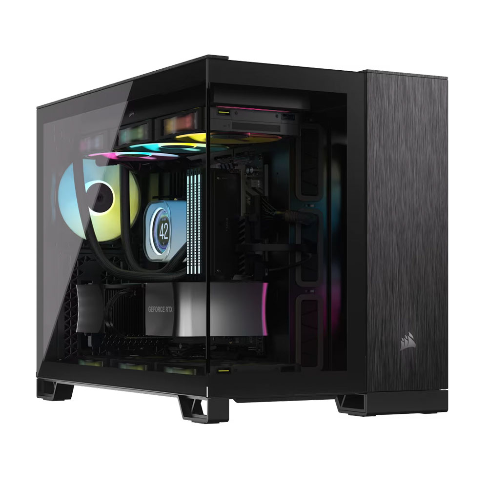Gabinete 2500x Tg Aluminum Black Corsair