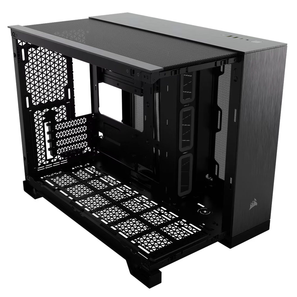 Gabinete 2500x Tg Aluminum Black Corsair