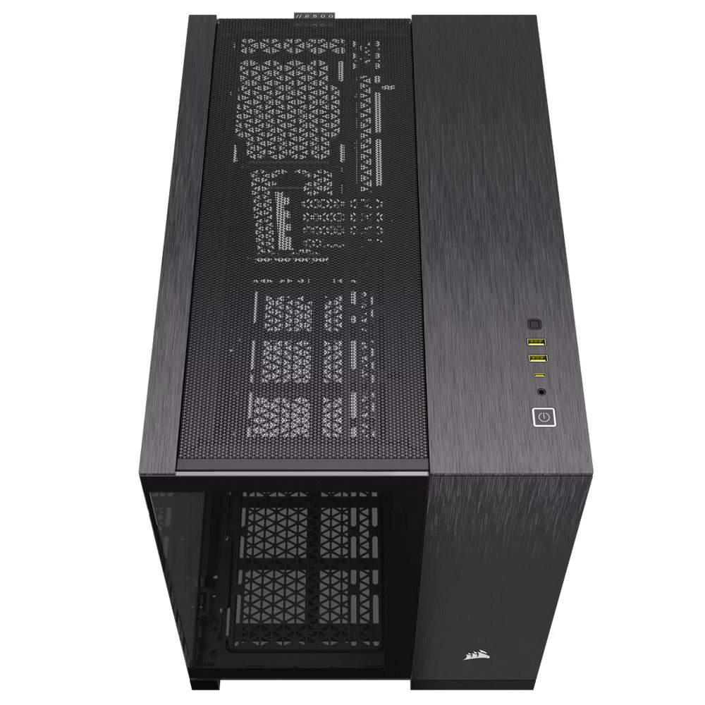Gabinete 2500x Tg Aluminum Black Corsair