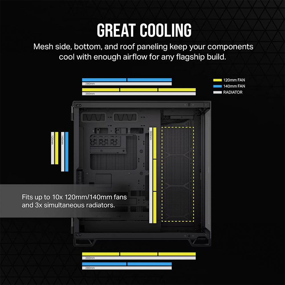 Gabinete 6500x Tg Aluminum Black Corsair