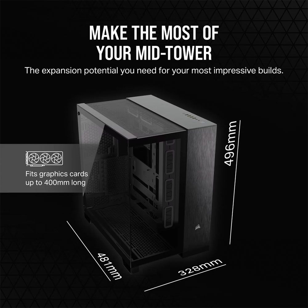 Gabinete 6500x Tg Aluminum Black Corsair