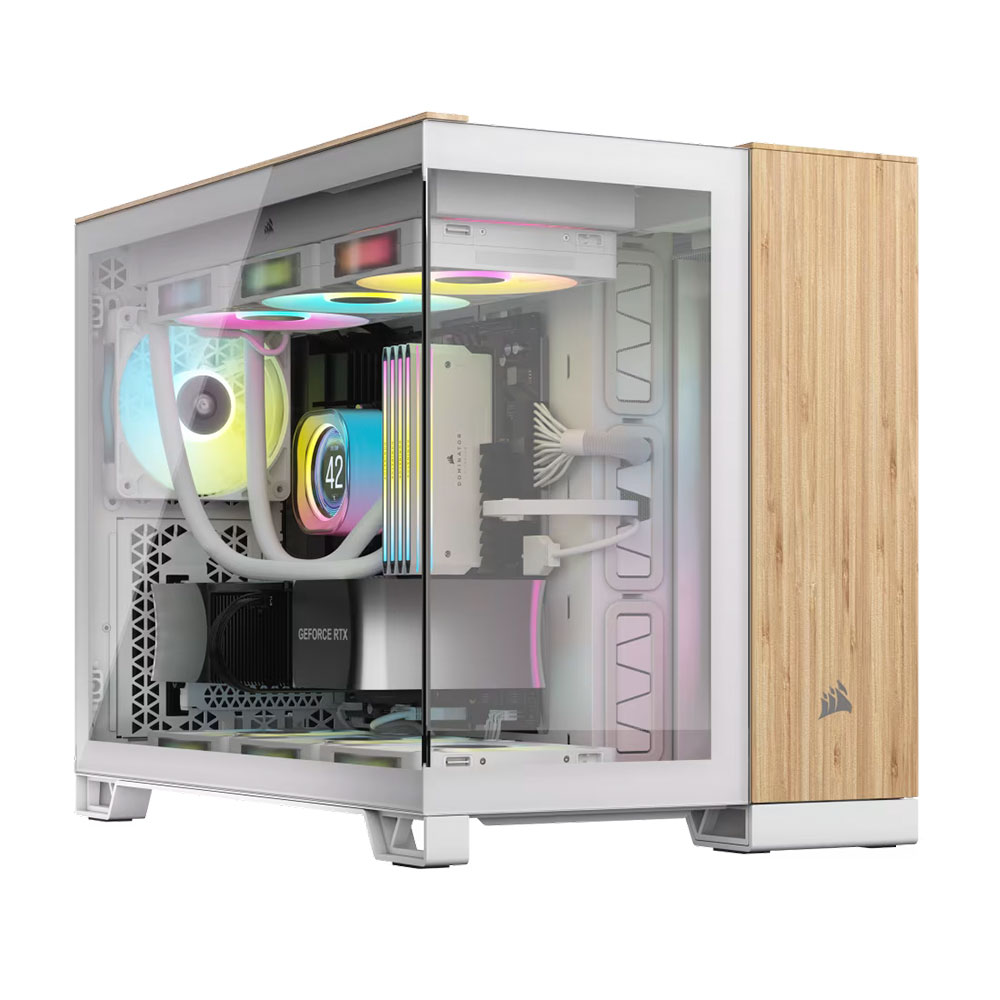 Gabinete 2500x Tg Bambu White Corsair