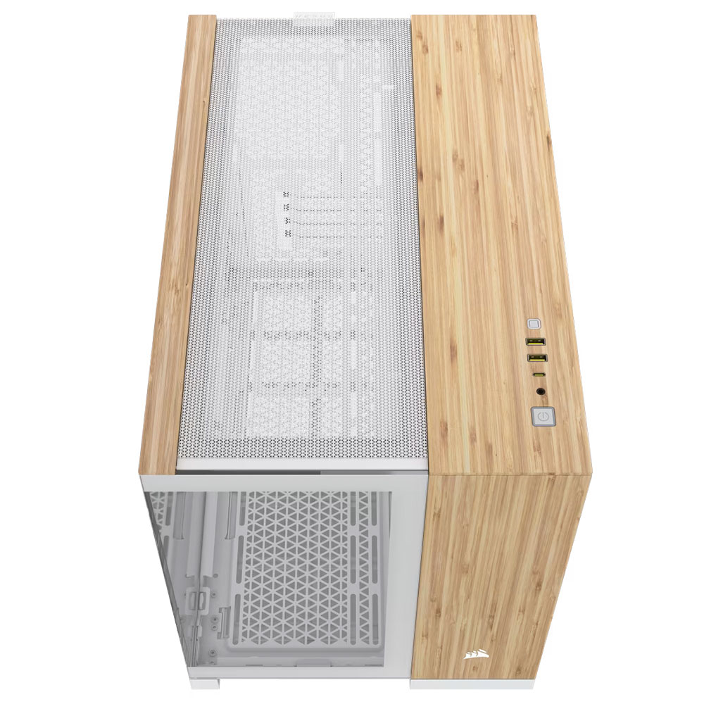 Gabinete 2500x Tg Bambu White Corsair