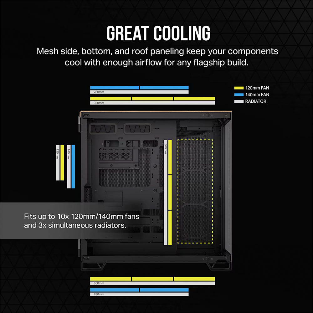 Gabinete 6500x Tg Bambu Black Corsair