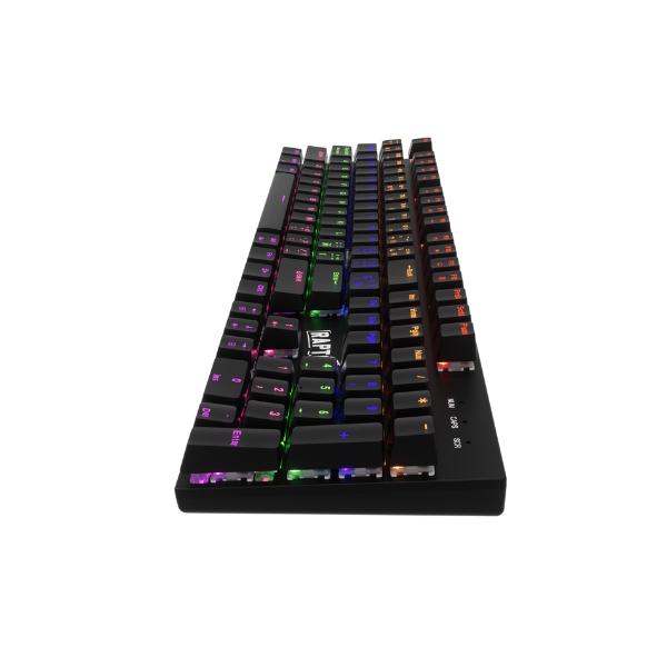 Teclado Raptor Fireclaw M104 Mecanico Retroiluminado Switch Red Outemu