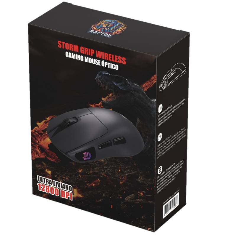 Mouse Raptor Storm Grip Wireless 12800dpi