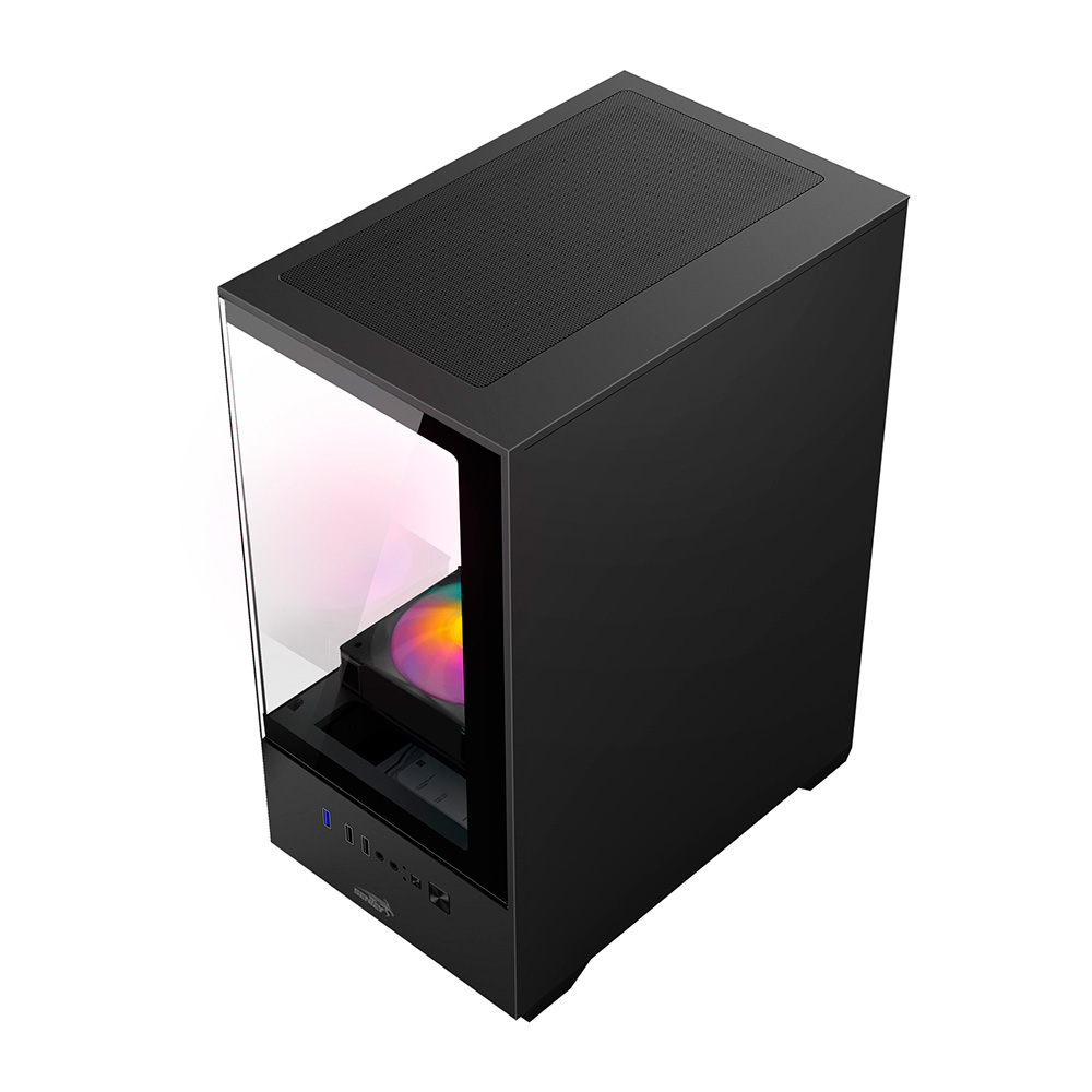 Gabinete H11 6110-sf Black Tg Fans X5 Frgb Sentey