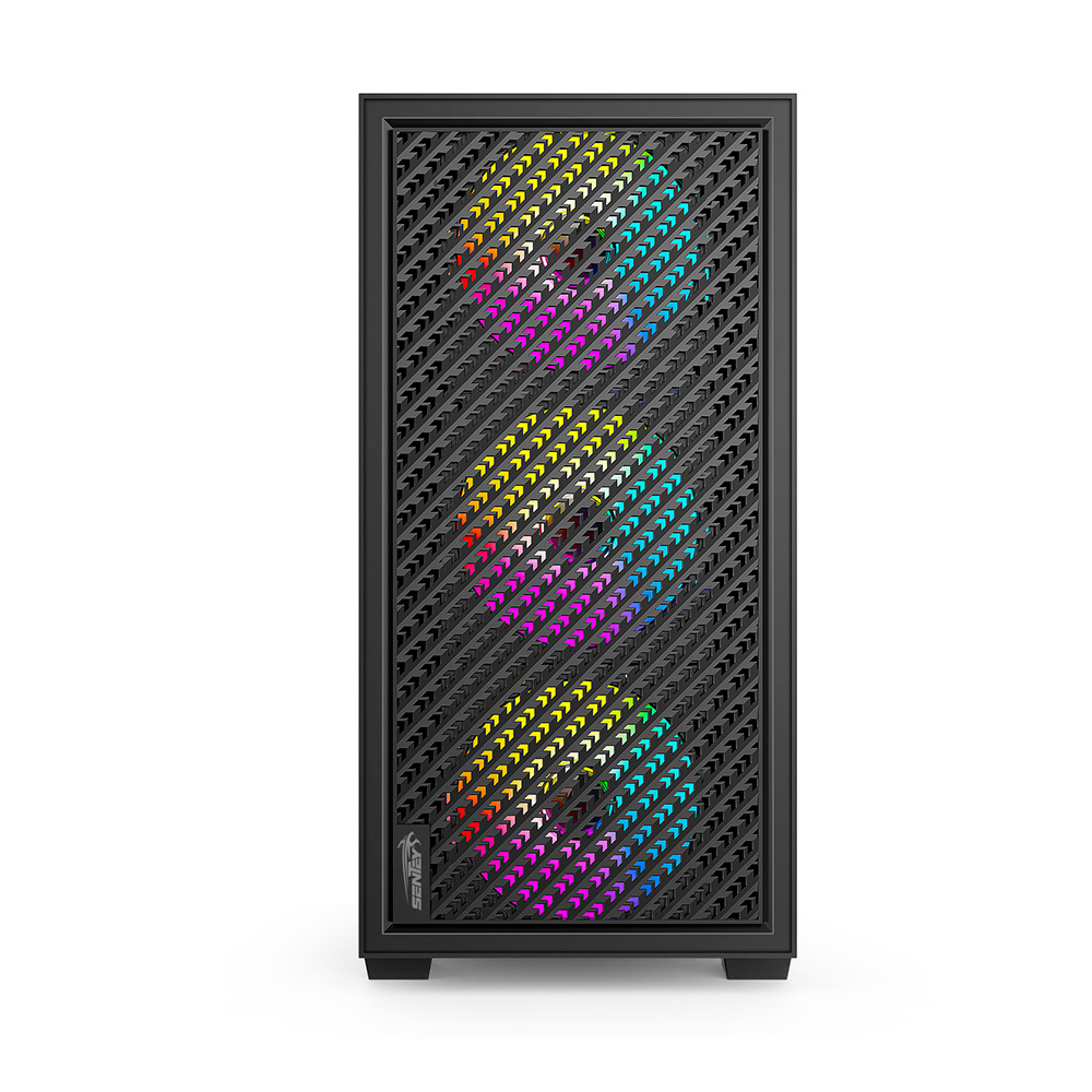 Gabinete H12 6120-sf Black Tg Fan X4 Frgb Sentey