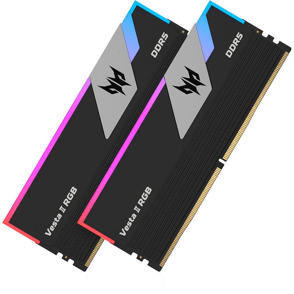 Memoria 64gb 2x32 6400mhz Ddr5 Vesta Ii Rgb Black Expo Predator