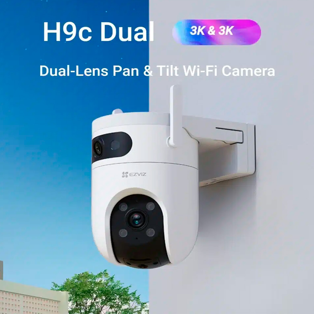 Camara Ip H9c Dual (5mp+5mp) Version 3k Ezviz