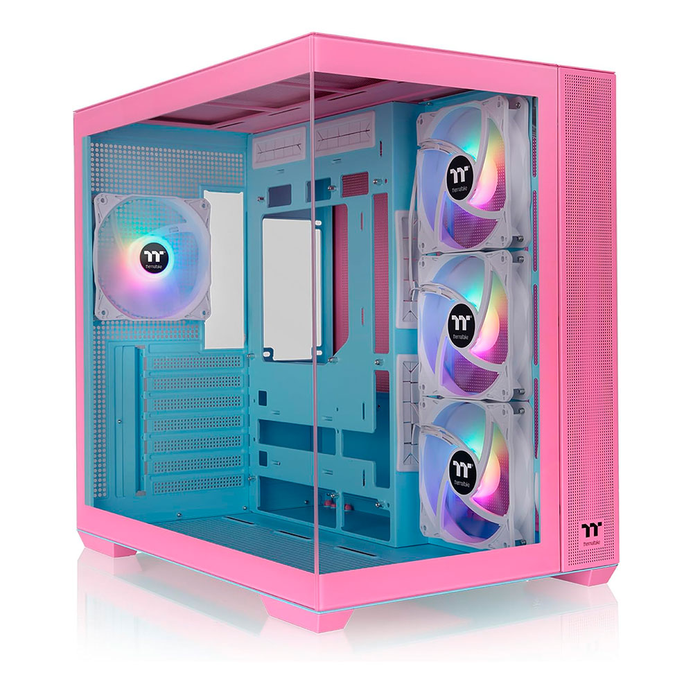 Gabinete View 380 Tg Argb Bubble Pink Thermaltake