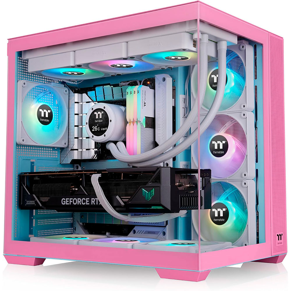 Gabinete View 380 Tg Argb Bubble Pink Thermaltake