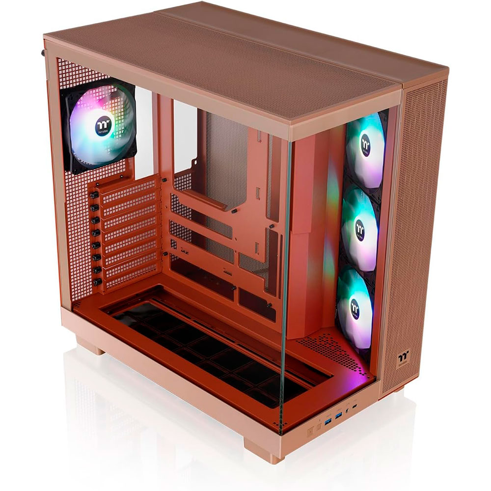 Gabinete View 380 Xl Tg Argb Gravel Sand Thermaltake