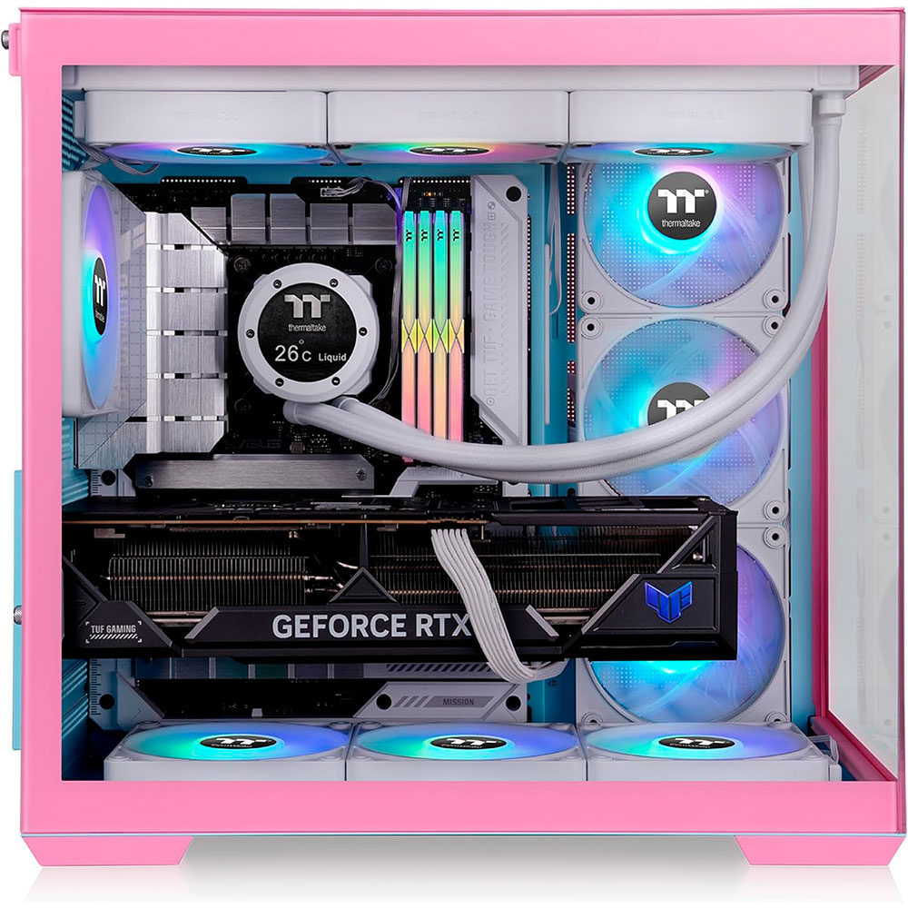 Gabinete View 380 Tg Argb Bubble Pink Thermaltake