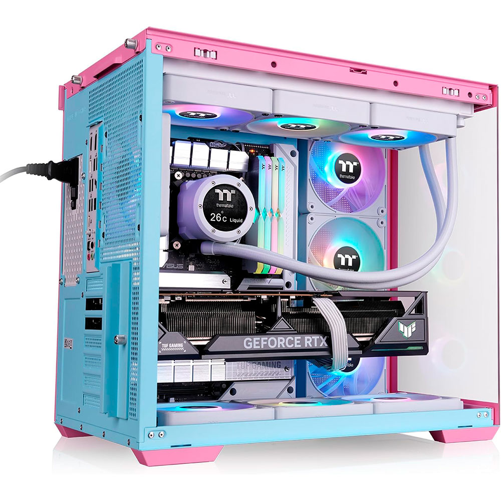 Gabinete View 380 Tg Argb Bubble Pink Thermaltake