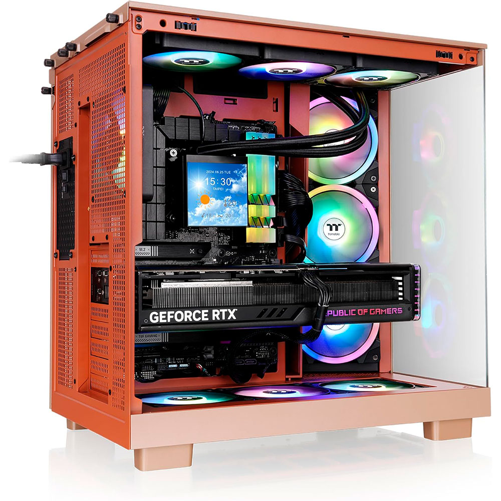 Gabinete View 380 Xl Tg Argb Gravel Sand Thermaltake