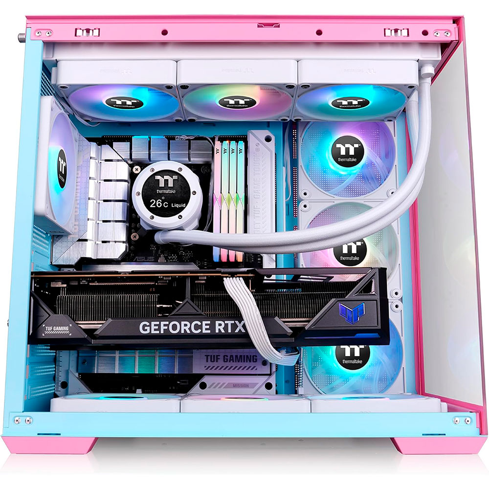 Gabinete View 380 Tg Argb Bubble Pink Thermaltake