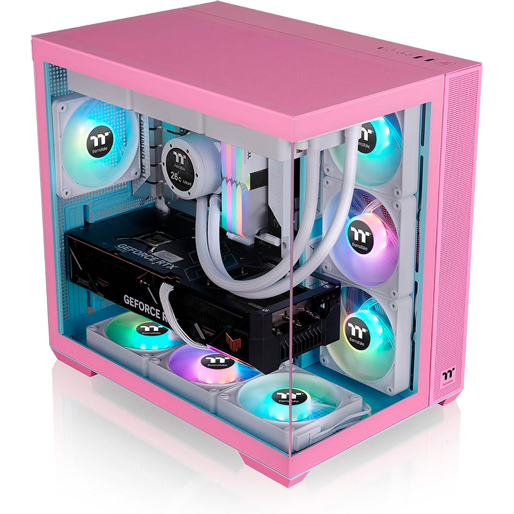 Gabinete View 380 Tg Argb Bubble Pink Thermaltake
