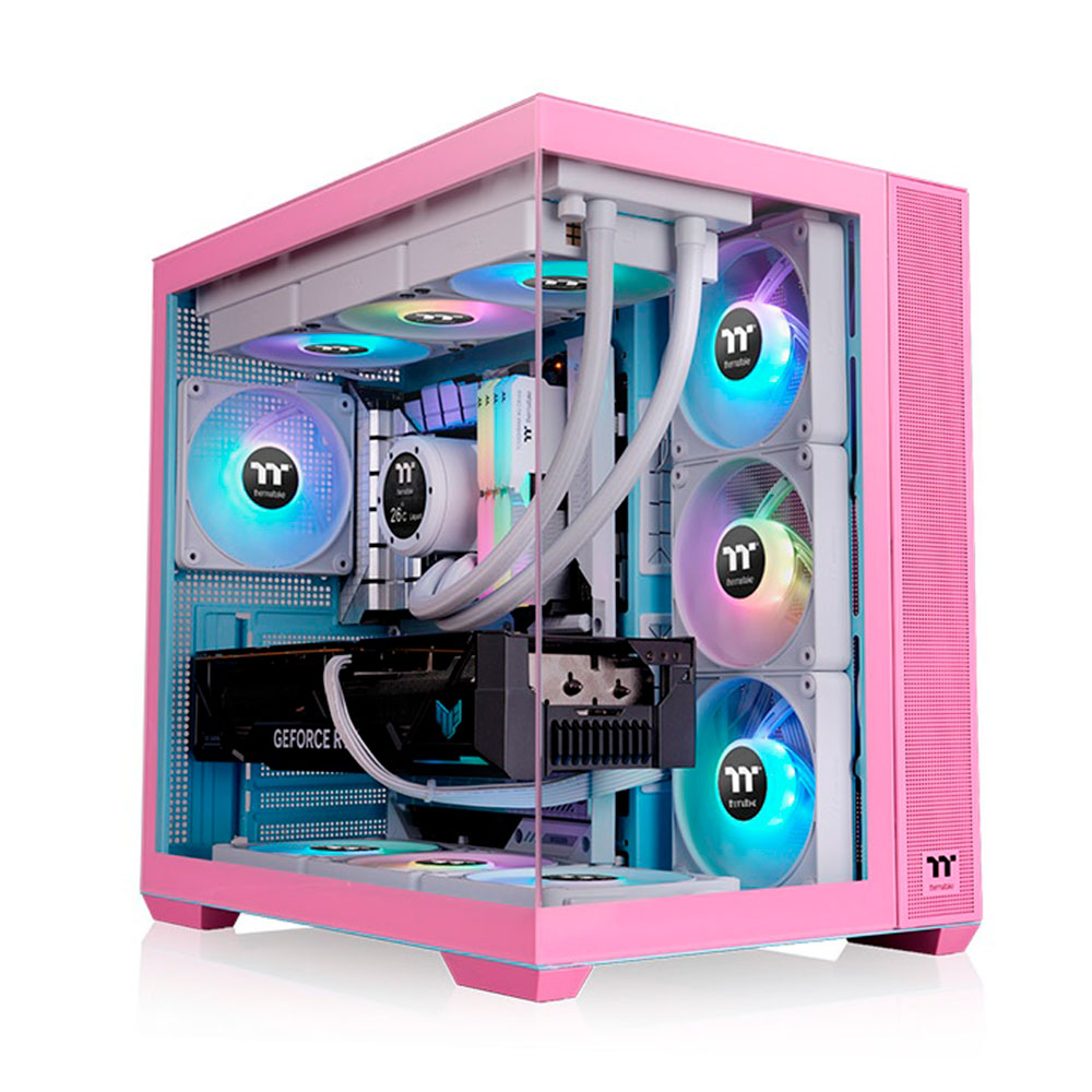 Gabinete View 380 Tg Argb Bubble Pink Thermaltake
