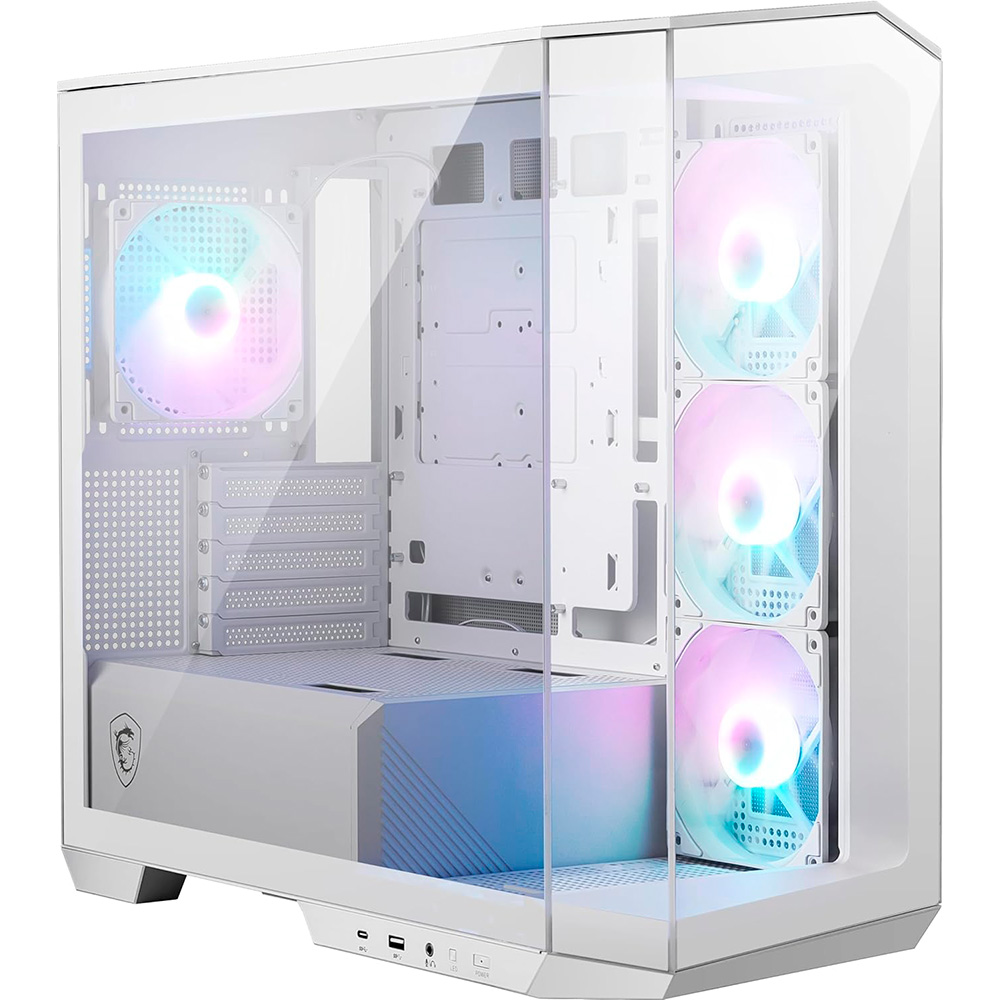 Gabinete Mag Pano M100r Pz White Tg Fan X4 Argb Msi