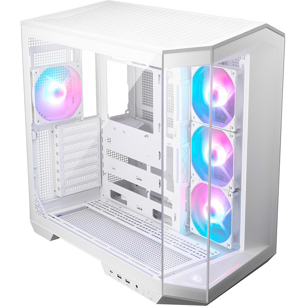 Gabinete Mag Pano M100r Pz White Tg Fan X4 Argb Msi