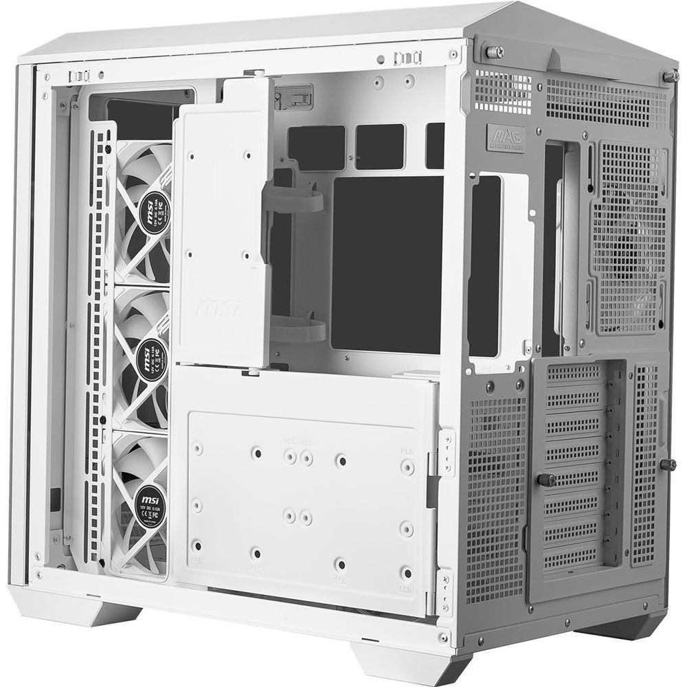 Gabinete Mag Pano M100r Pz White Tg Fan X4 Argb Msi