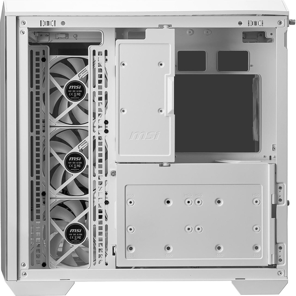 Gabinete Mag Pano M100r Pz White Tg Fan X4 Argb Msi