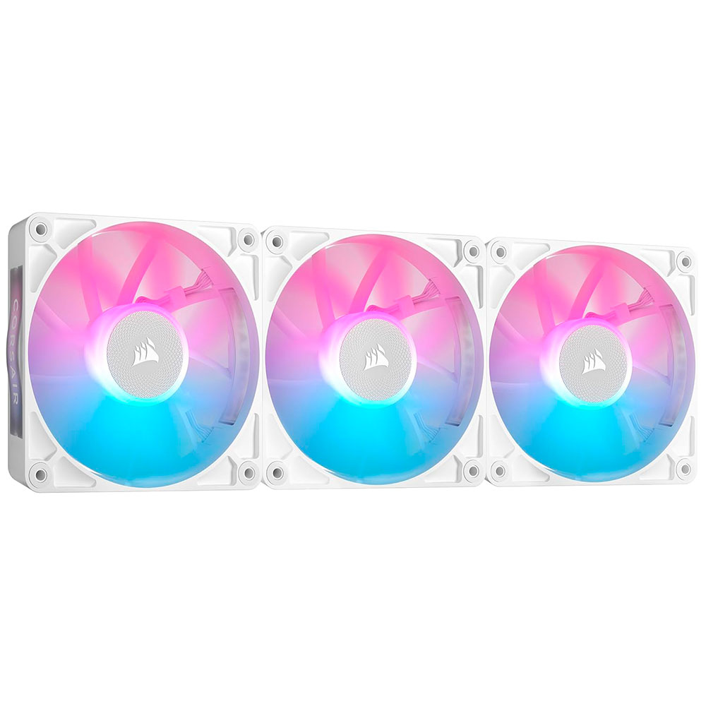 Cooler Fan Icue Link Rx120 Rgb 120mm Pack 3 White Corsair