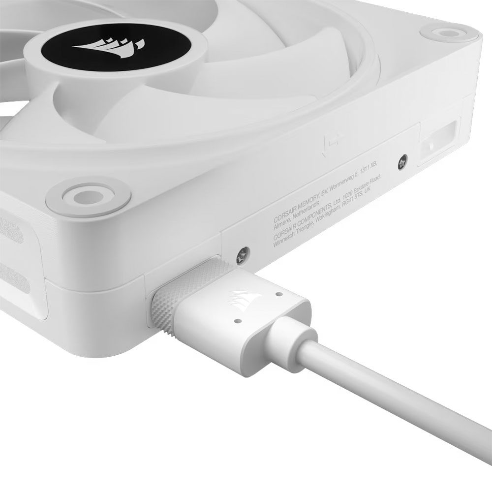 Cooler Fan Icue Link Qx120 Rgb 120mm Pack 3 White Corsair