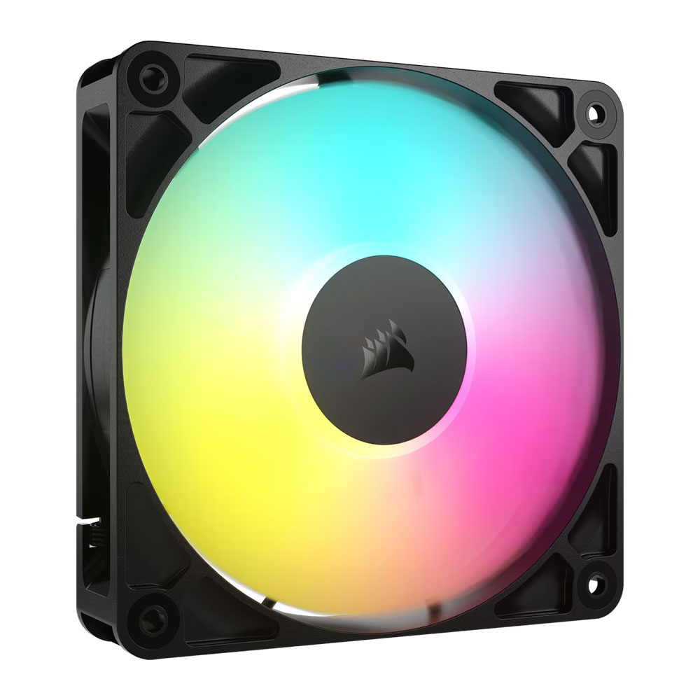 Cooler Fan Rs120 120mm Argb Black Pack 3 Pwm Corsair
