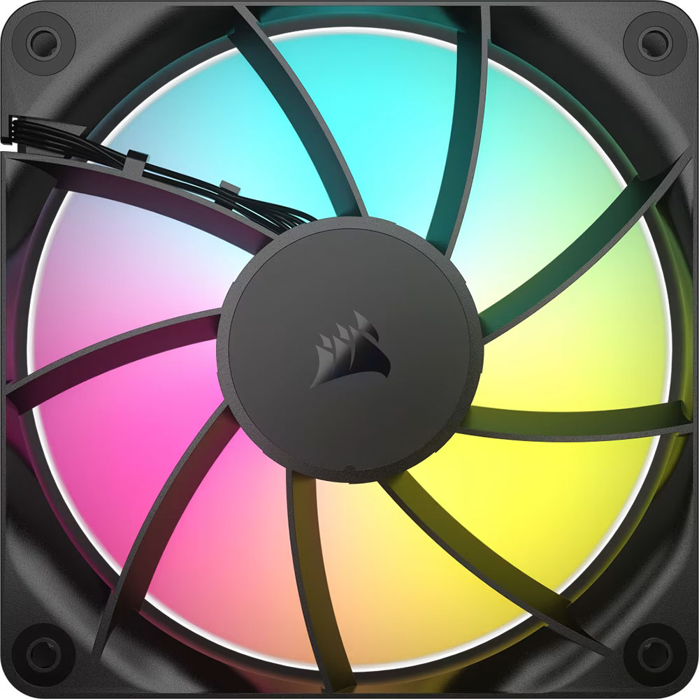 Cooler Fan Rs120 120mm Argb Black Pack 3 Pwm Corsair