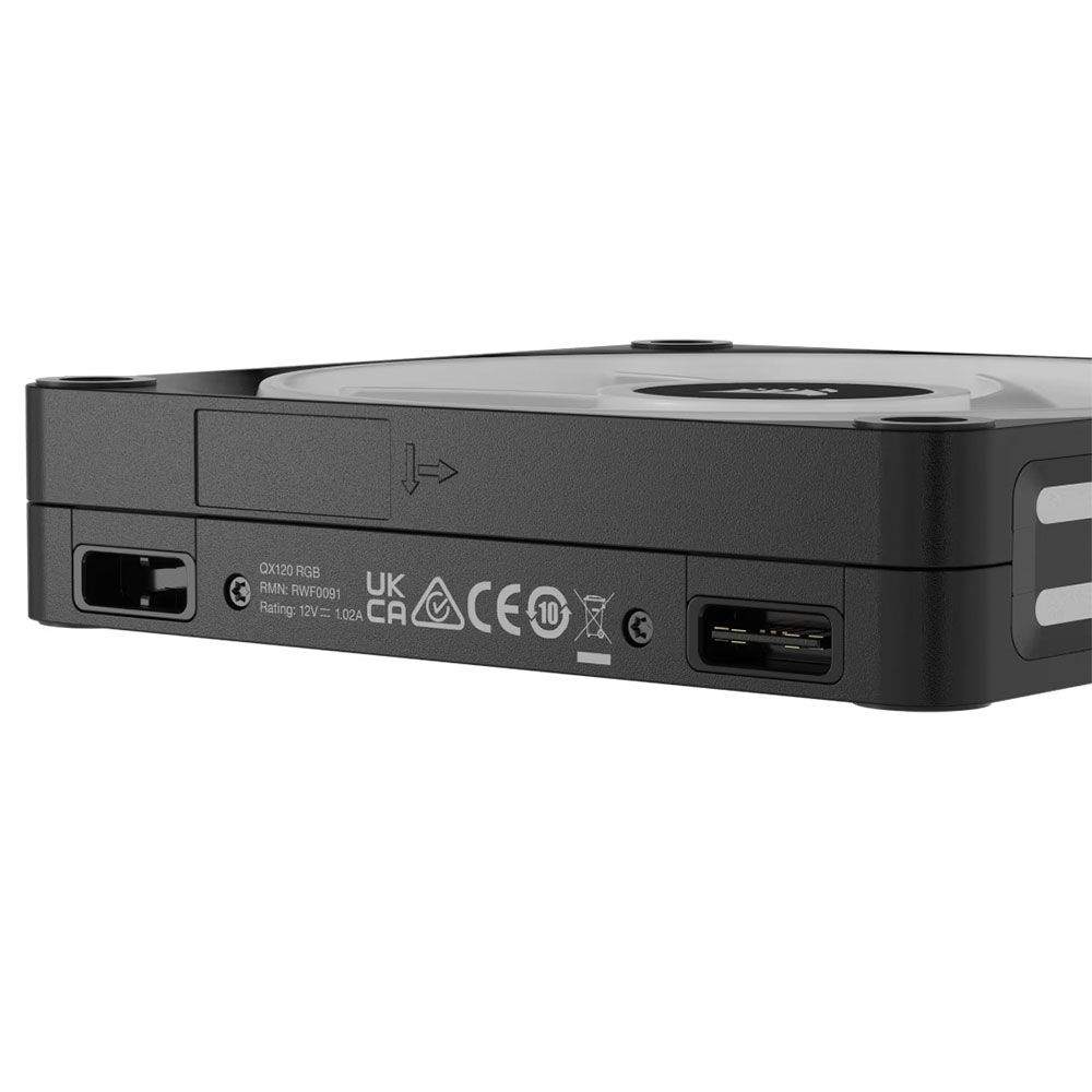 Cooler Fan Icue Link Qx120 Rgb 120mm Pack 3 Black Corsair