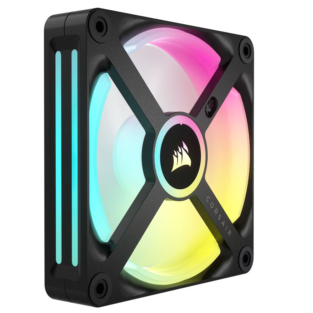 Cooler Fan Icue Link Qx120 Rgb 120mm Pack 3 Black Corsair