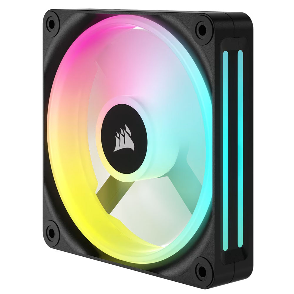 Cooler Fan Icue Link Qx120 Rgb 120mm Pack 3 Black Corsair