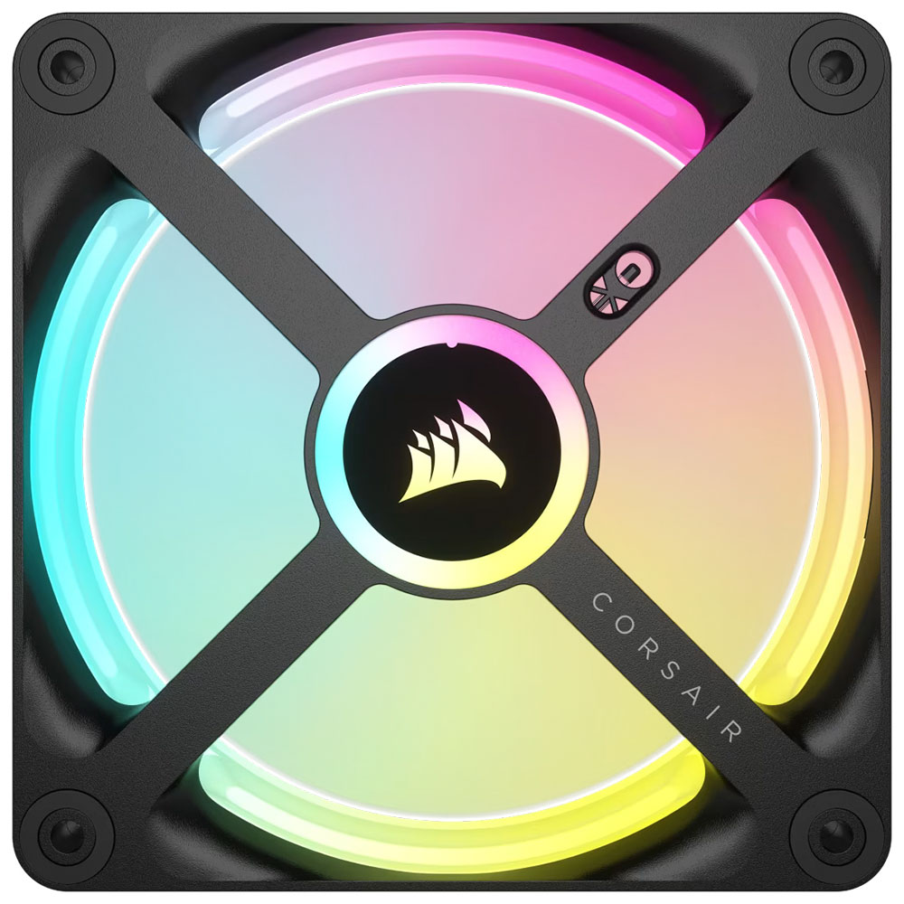 Cooler Fan Icue Link Qx120 Rgb 120mm Pack 3 Black Corsair